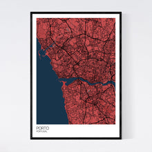 Load image into Gallery viewer, Porto City Map Print