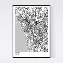 Load image into Gallery viewer, Porto City Map Print