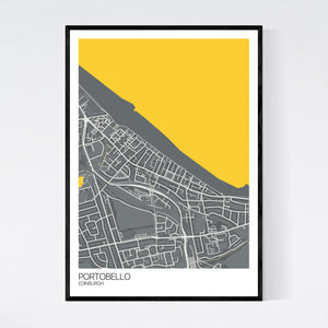 Portobello Neighbourhood Map Print