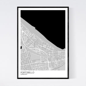Portobello Neighbourhood Map Print