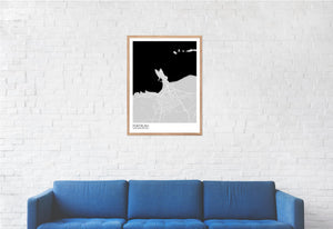 Map of Portrush, Northern Ireland