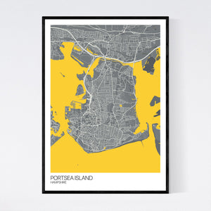 Map of Portsea Island, Hampshire