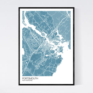 Portsmouth City Map Print