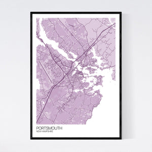 Portsmouth City Map Print