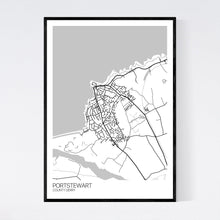 Load image into Gallery viewer, Portstewart Town Map Print