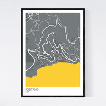 Load image into Gallery viewer, Positano Town Map Print
