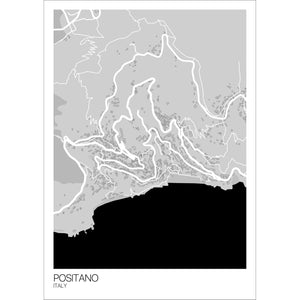 Map of Positano, Italy
