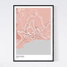 Load image into Gallery viewer, Positano Town Map Print