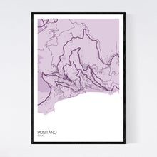 Load image into Gallery viewer, Positano Town Map Print