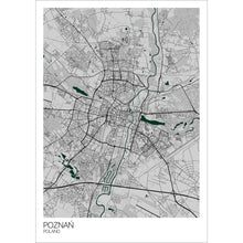 Load image into Gallery viewer, Map of Poznań, Poland