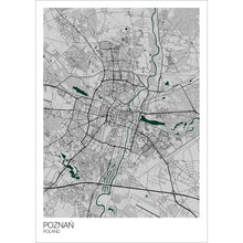 Load image into Gallery viewer, Map of Poznań, Poland