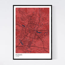 Load image into Gallery viewer, Poznań City Map Print