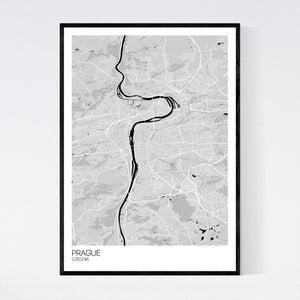 Prague City Map Print