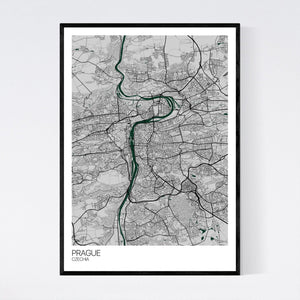 Prague City Map Print