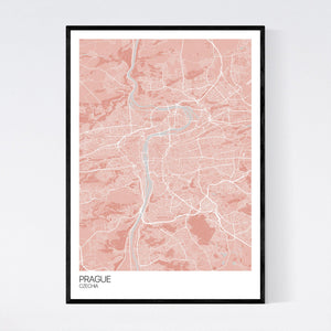 Prague City Map Print