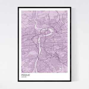 Prague City Map Print