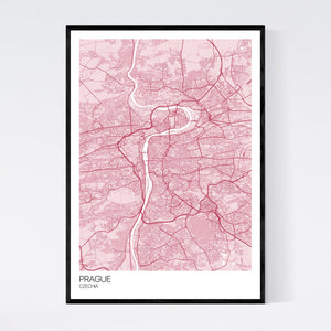 Prague City Map Print