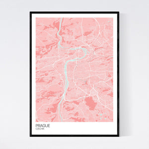 Prague City Map Print