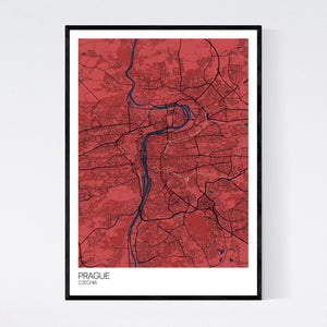Prague City Map Print