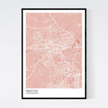 Load image into Gallery viewer, Preston City Map Print