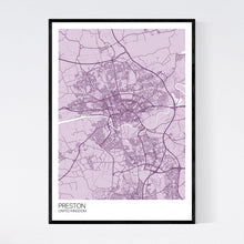 Load image into Gallery viewer, Preston City Map Print