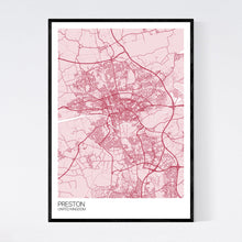 Load image into Gallery viewer, Preston City Map Print