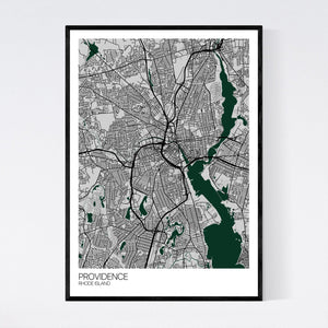 Providence City Map Print