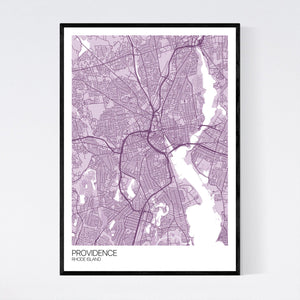 Providence City Map Print