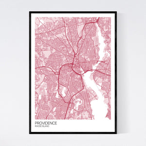 Providence City Map Print
