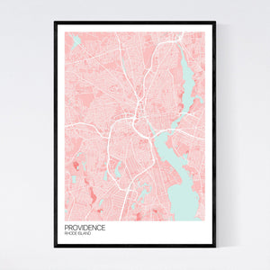 Providence City Map Print