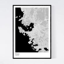 Load image into Gallery viewer, Pula City Map Print
