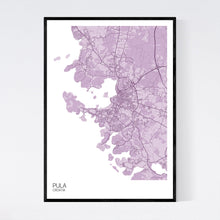 Load image into Gallery viewer, Pula City Map Print