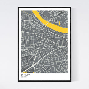 Putney Neighbourhood Map Print