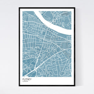 Putney Neighbourhood Map Print