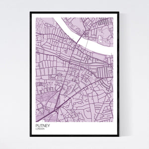 Putney Neighbourhood Map Print