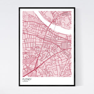 Putney Neighbourhood Map Print
