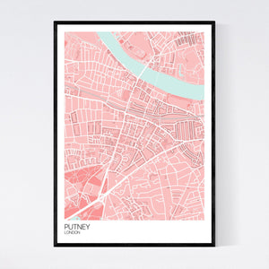 Map of Putney, London