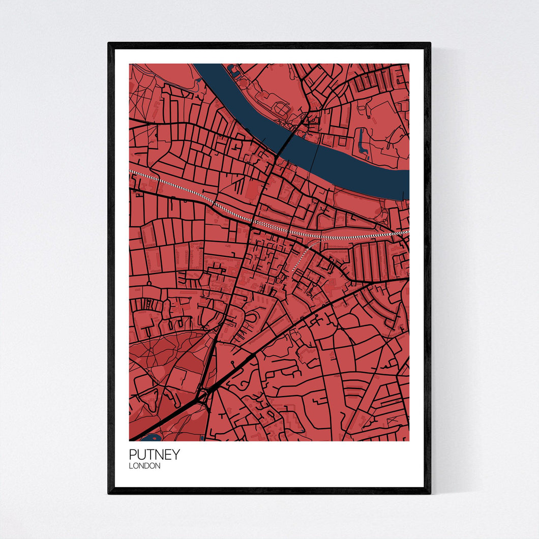 Putney Neighbourhood Map Print
