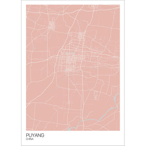 Map of Puyang, China