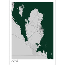 Load image into Gallery viewer, Map of Qatar, 