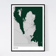 Load image into Gallery viewer, Map of Qatar, 