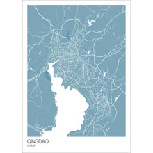 Load image into Gallery viewer, Map of Qingdao, China