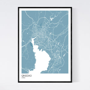 Map of Qingdao, China
