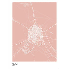 Load image into Gallery viewer, Map of Qom, Iran