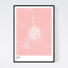 Load image into Gallery viewer, Qom City Map Print