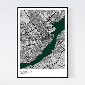 Quebec City City Map Print
