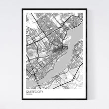 Load image into Gallery viewer, Quebec City City Map Print