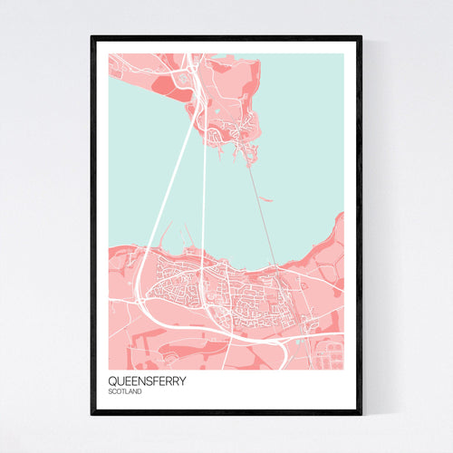 Map of Queensferry, Scotland