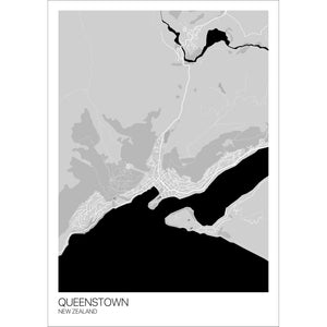 Map of Queenstown, New Zealand