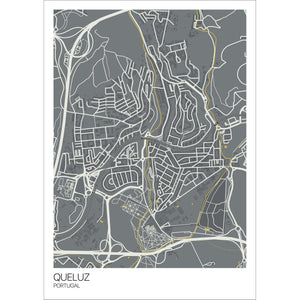 Map of Queluz, Portugal